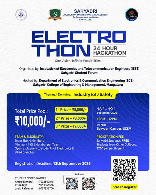 Main News Sahyadri-ELECTROTHON